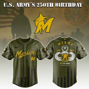 Miami Marlins MLB x U.S. Army This We'll Defend Baseball Jersey