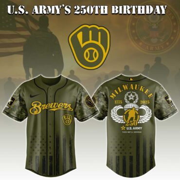 Milwaukee Brewers MLB x U.S. Army This We'll Defend Baseball Jersey