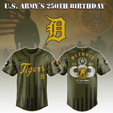 Detroit Tigers MLB x U.S. Army This We'll Defend Baseball Jersey