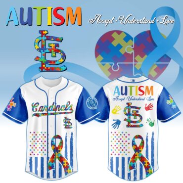 St.Louis Cardinals MLB x Autism Awareness Month Baseball Jersey