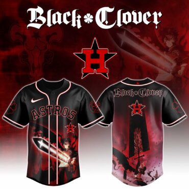 Houston Astros MLB x Black Clover Baseball Jersey