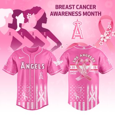 Los Angeles Angels MLB x Breast Cancer Awareness Month Baseball Jersey