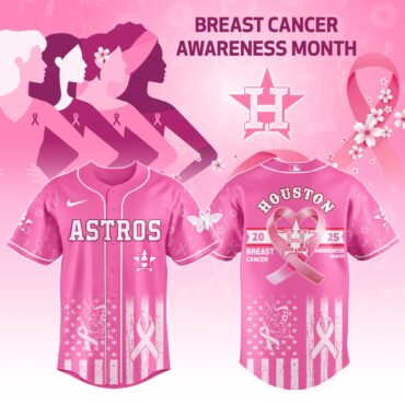 Houston Astros MLB x Breast Cancer Awareness Month Baseball Jersey