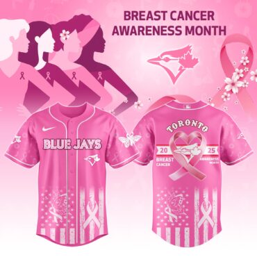 Toronto Blue Jays MLB x Breast Cancer Awareness Month Baseball Jersey