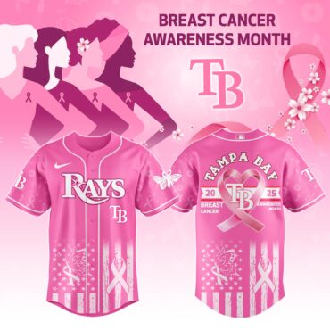 Tampa Bay Rays MLB x Breast Cancer Awareness Month Baseball Jersey