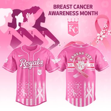 Kansas City Royals MLB x Breast Cancer Awareness Month Baseball Jersey