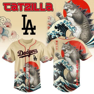 Los Angeles Dodgers MLB x Catzilla Style Japans Baseball Jersey