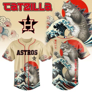Houston Astros MLB x Catzilla Style Japans Baseball Jersey