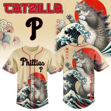 Philadelphia Phillies MLB x Catzilla Style Japans Baseball Jersey
