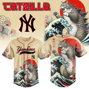 New York Yankees MLB x Catzilla Style Japans Baseball Jersey