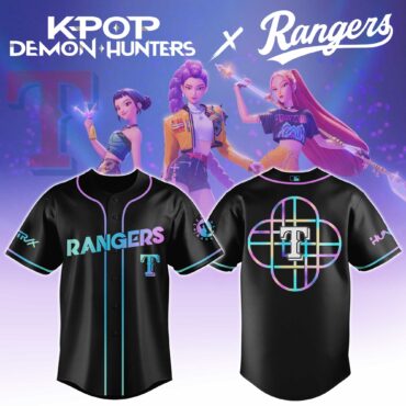 Texas Rangers MLB x KPop Demon Hunters HUNTRX Baseball Jersey
