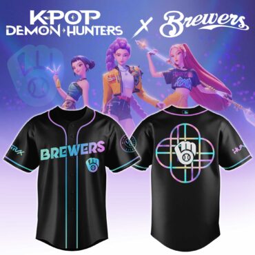 Milwaukee Brewers MLB x KPop Demon Hunters HUNTRX Baseball Jersey
