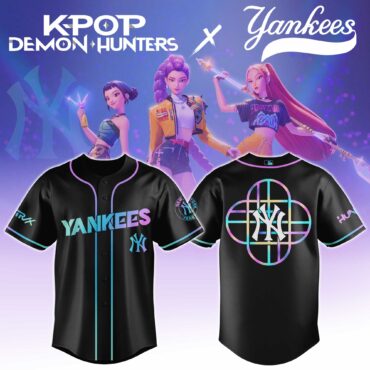 New York Yankees MLB x KPop Demon Hunters HUNTRX Baseball Jersey