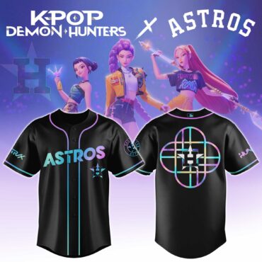 Houston Astros MLB x KPop Demon Hunters HUNTRX Baseball Jersey