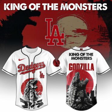 Los Angeles Dodgers MLB x Godzilla King of the Monsters Baseball Jersey