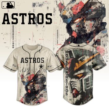 Houston Astros MLB x Gundam Robot Japan Baseball Jersey