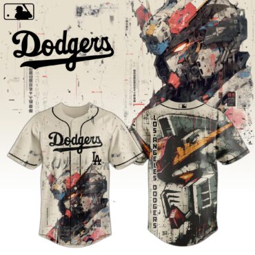 Los Angeles Dodgers MLB x Gundam Robot Japan Baseball Jersey