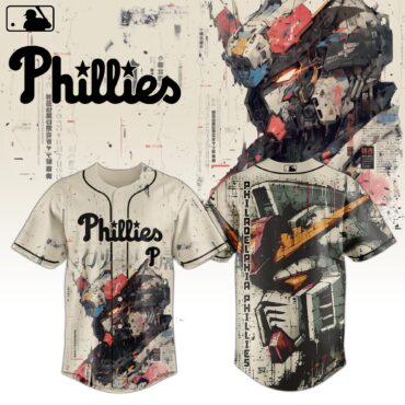 Philadelphia Phillies MLB x Gundam Robot Japan Baseball Jersey