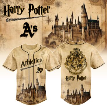 Oakland Athletics MLB x Harry Potter Magic on the Mound Baseball Jersey