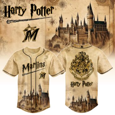Miami Marlins MLB x Harry Potter Magic on the Mound Baseball Jersey