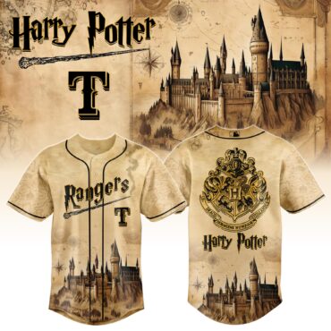 Texas Rangers MLB x Harry Potter Magic on the Mound Baseball Jersey