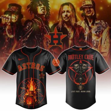 Houston Astros MLB x Motley Crue Collection 1 Baseball Jersey