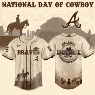 Atlanta Braves MLB x National Day Of Cowboy Baseball Jersey