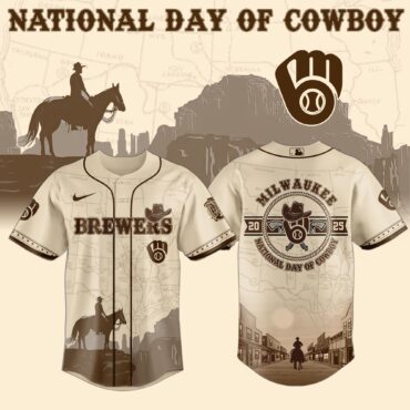 Milwaukee Brewers MLB x National Day Of Cowboy Baseball Jersey