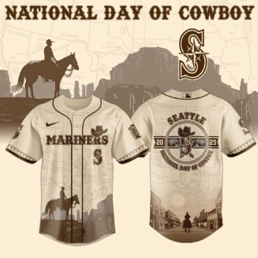 Seattle Mariners MLB x National Day Of Cowboy Baseball Jersey