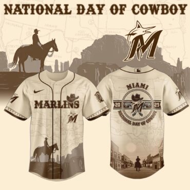 Miami Marlins MLB x National Day Of Cowboy Baseball Jersey