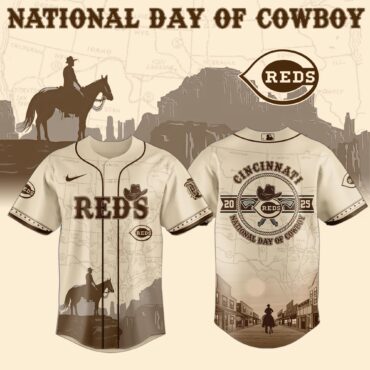 Cincinnati Reds MLB x National Day Of Cowboy Baseball Jersey