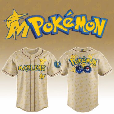 Miami Marlins MLB x Pokemon Go Baseball Jersey