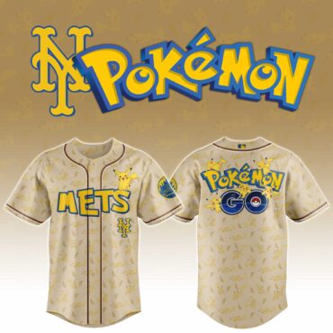 New York Mets MLB x Pokemon Go Baseball Jersey