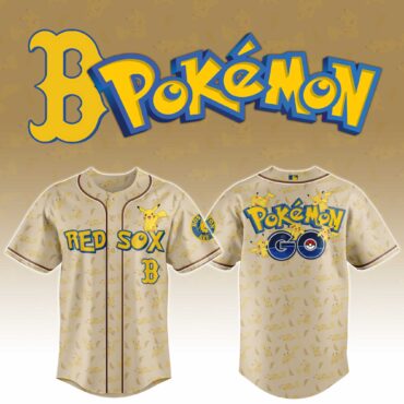 Boston Red Sox MLB x Pokemon Go Baseball Jersey
