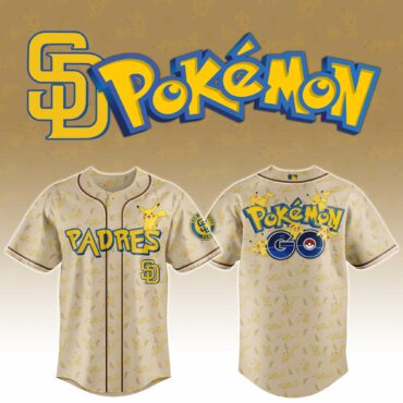 San Diego Padres MLB x Pokemon Go Baseball Jersey