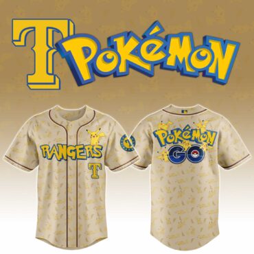 Texas Rangers MLB x Pokemon Go Baseball Jersey