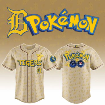Detroit Tigers MLB x Pokemon Go Baseball Jersey
