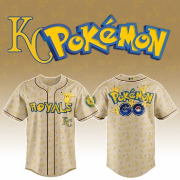 Kansas City Royals MLB x Pokemon Go Baseball Jersey