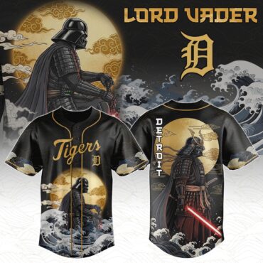 Detroit Tigers MLB x Star War Japanese Style Baseball Jersey