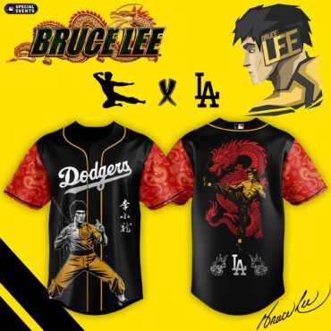 All Team MLB x Bruce Lee Spirit of the Dragon Warrior Baseball Jersey