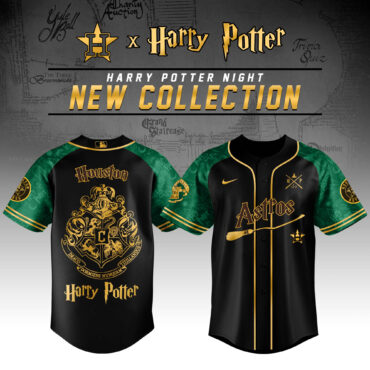 Houston Astros MLB x Harry Potter Slytherin House Baseball Jersey