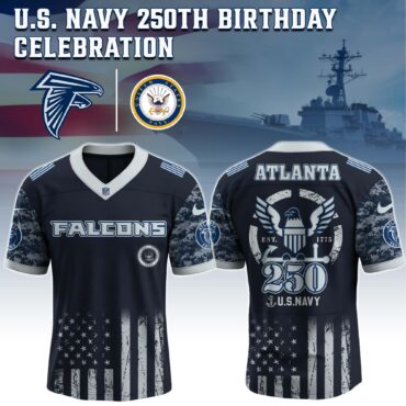 Atlanta Falcons NFL x 4th of July USA Navy Army Jersey