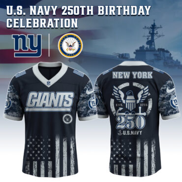 New York Giants NFL x 4th of July USA Navy Army Jersey