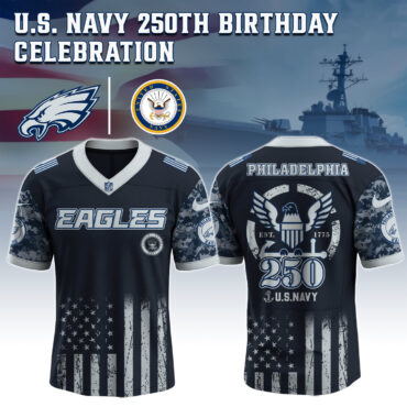 Philadelphia Eagles NFL x 4th of July USA Navy Army Jersey