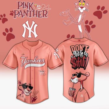 New York Yankees MLB x Pink Panther Cool Panther Baseball Jersey