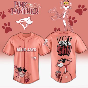 Toronto Blue Jays MLB x Pink Panther Cool Panther Baseball Jersey
