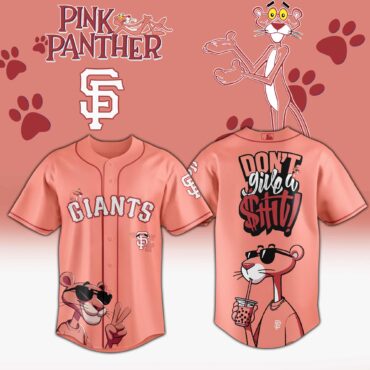 San Francisco Giants MLB x Pink Panther Cool Panther Baseball Jersey