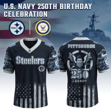 Pittsburgh Steelers NFL x 4th of July USA Navy Army Jersey