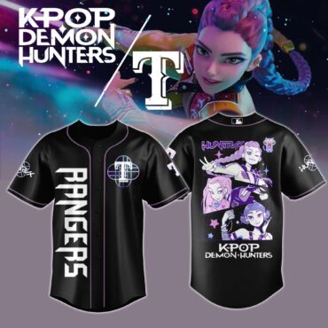 Texas Rangers MLB x KPop Demon Hunters Baseball Jersey