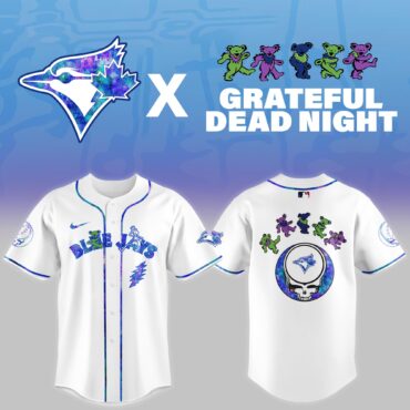 Toronto Blue Jays MLB x Grateful Dead Theme Night Game Baseball Jersey
